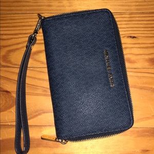 MK blue wristlet! Never been used!